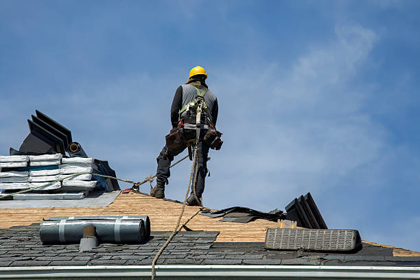 Professional Gutter Installation technician working in Idaho City, ID